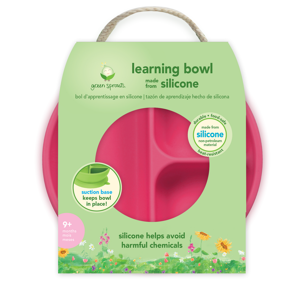 Green Sprouts Tableware Set - Toddler Learning Plate, Bowl & Cup