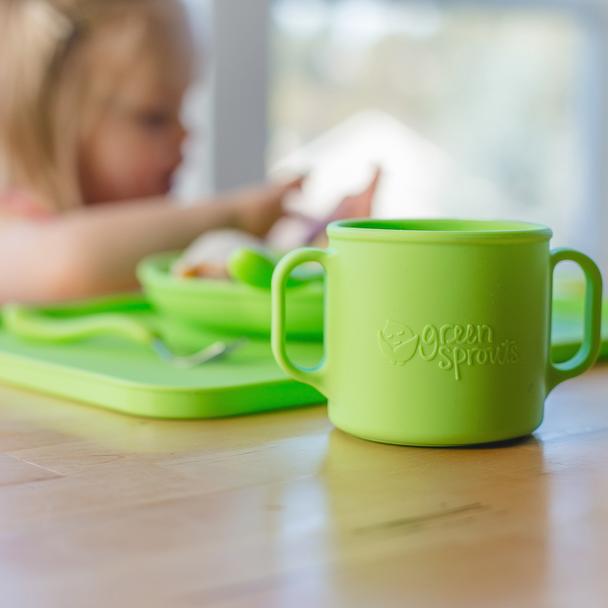 Green Sprouts Tableware Set - Toddler Learning Plate, Bowl & Cup