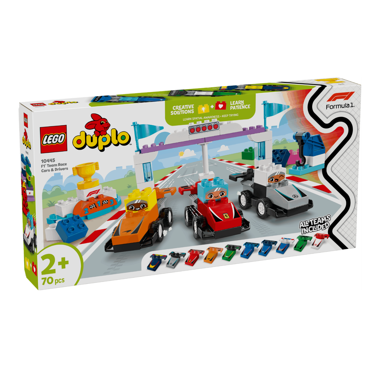 DUPLO F1 Team Race Cars & Drivers - 10445