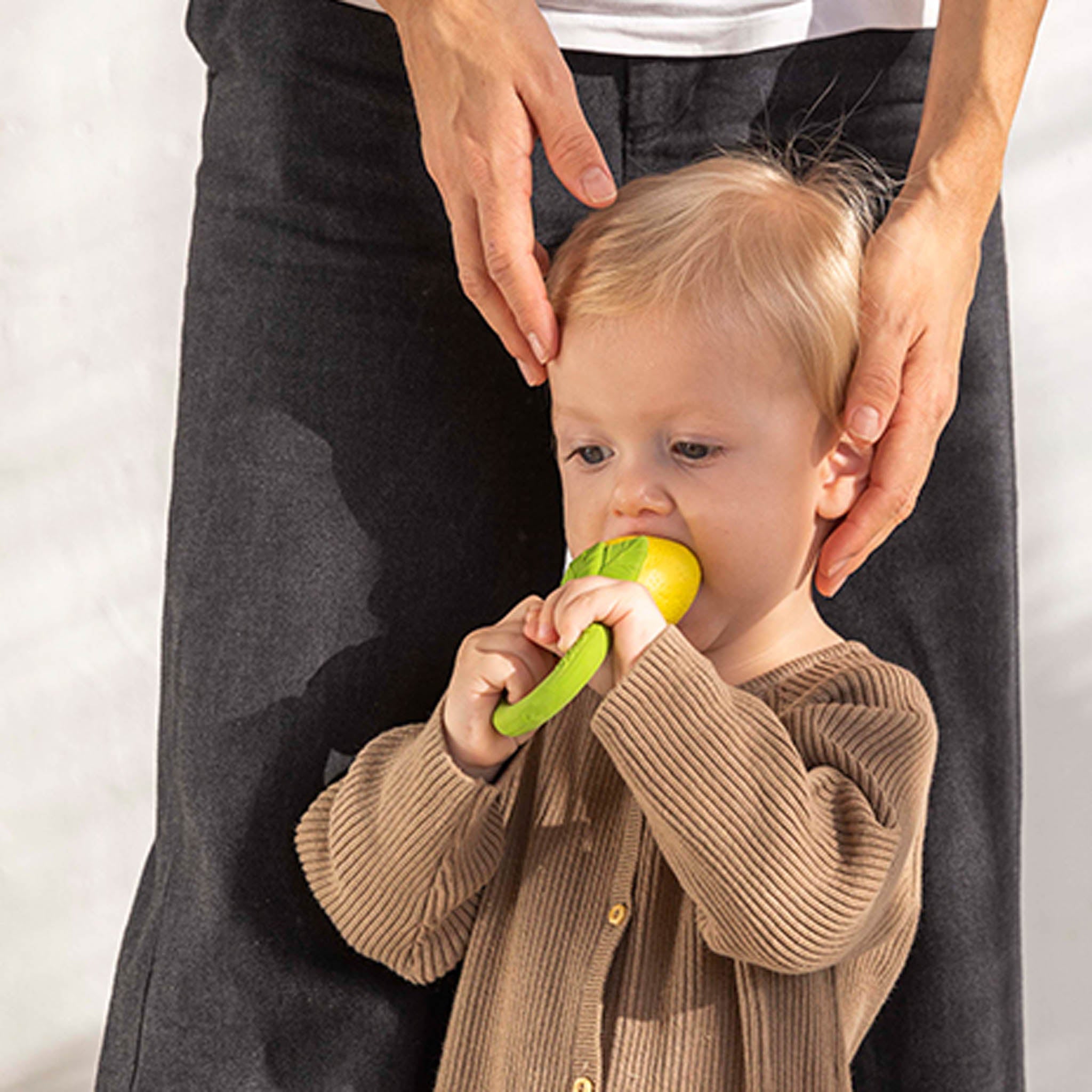 Oli & Carol Lemon Baby Rattle & Teether