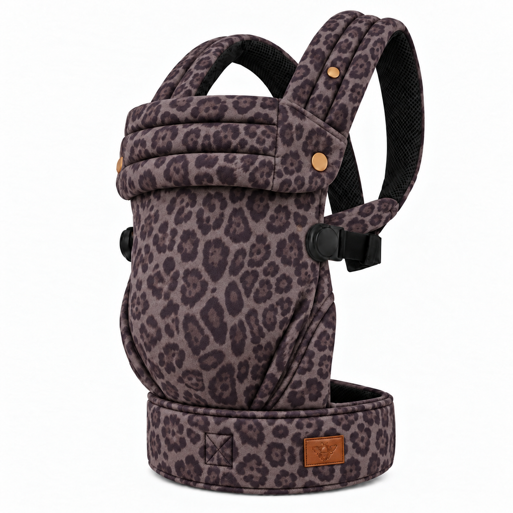 Bizzi Growin Nomad Air Animal Print Baby Carrier - Jaguar