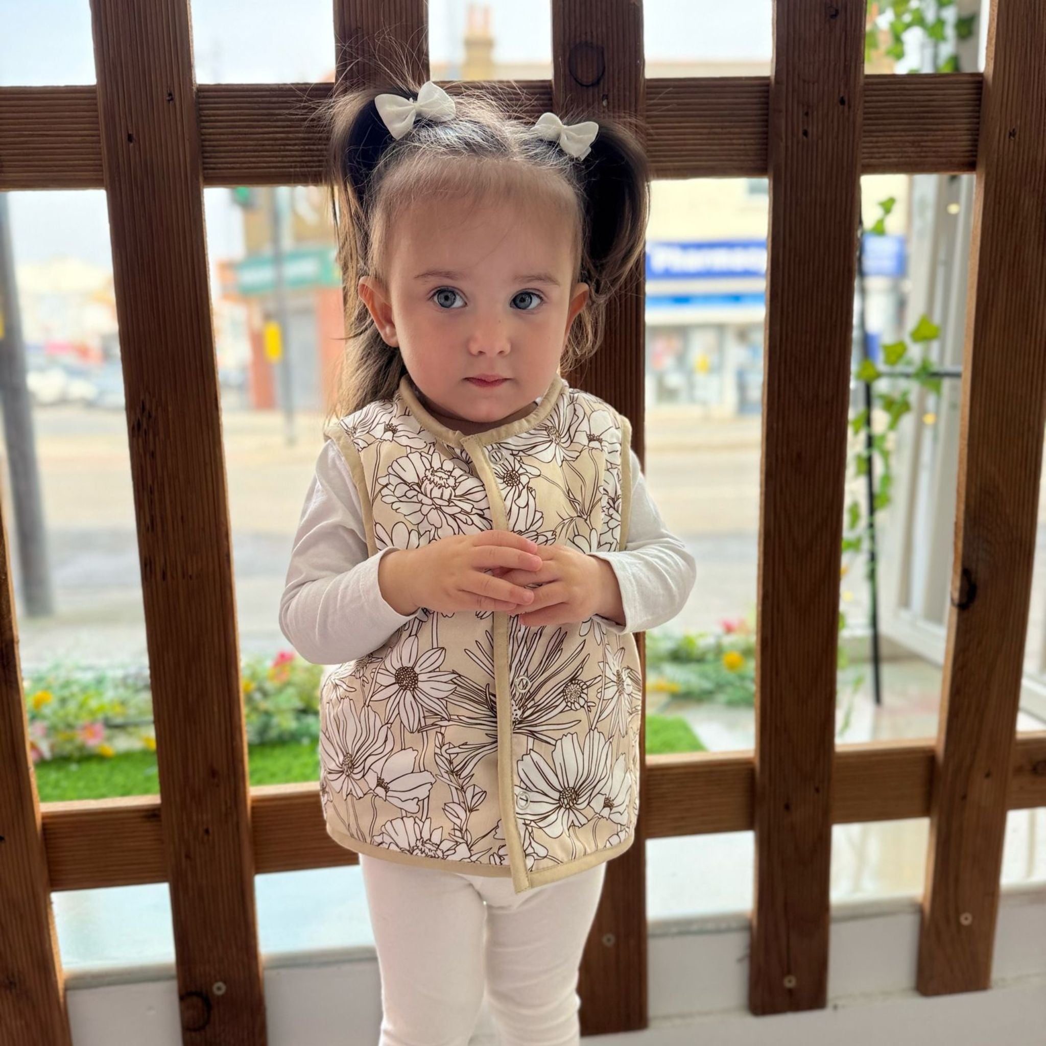 Little Scandi baby Kids Stylish Vest / Gilet - Bloom In The Wild