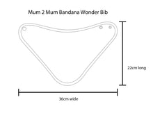 3 PACK - Mum 2 Mum Bandana Style Baby Bibs - Blues