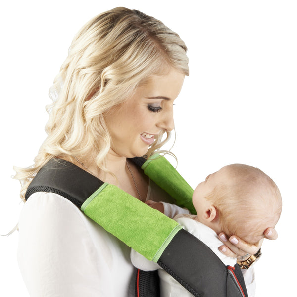 OUTLET - Mum 2 Mum Strap Cover Sucking Pads - Lime & Yellow, 2 Pairs