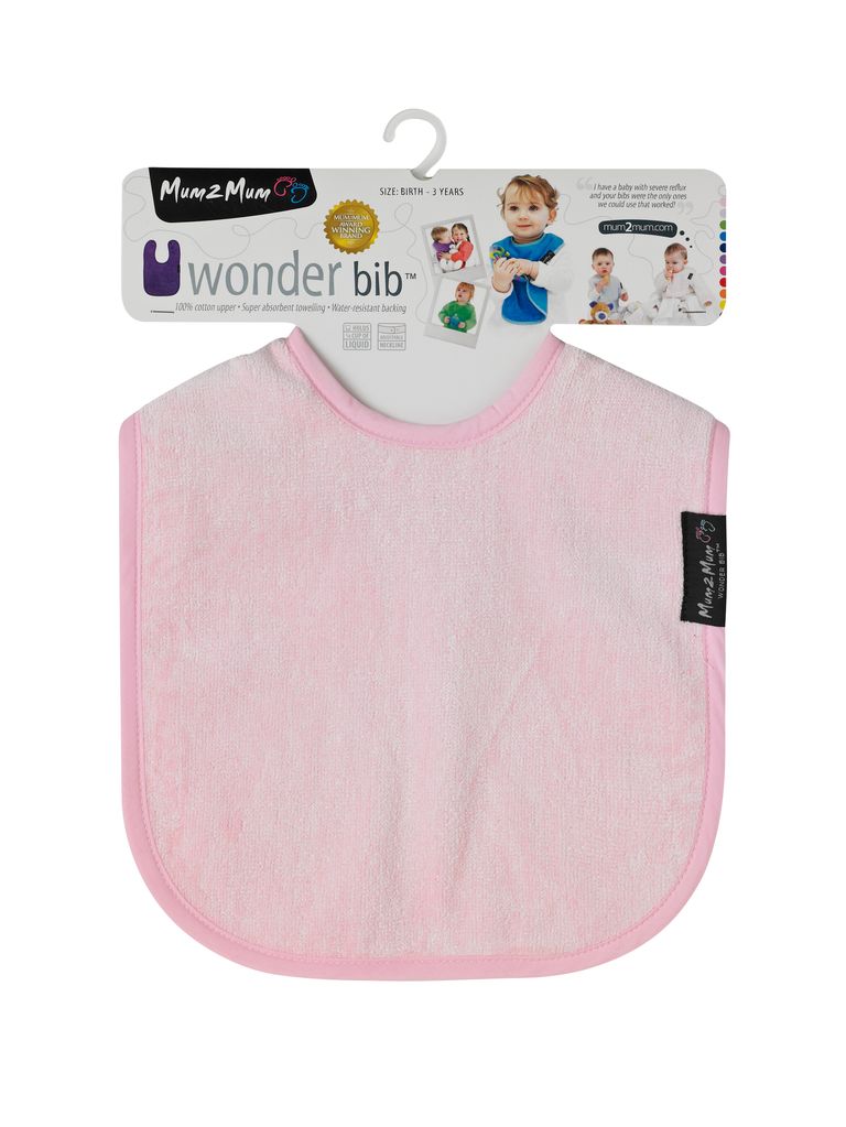 5 PACK - Mum 2 Mum Standard Wonder Bib - Pinks