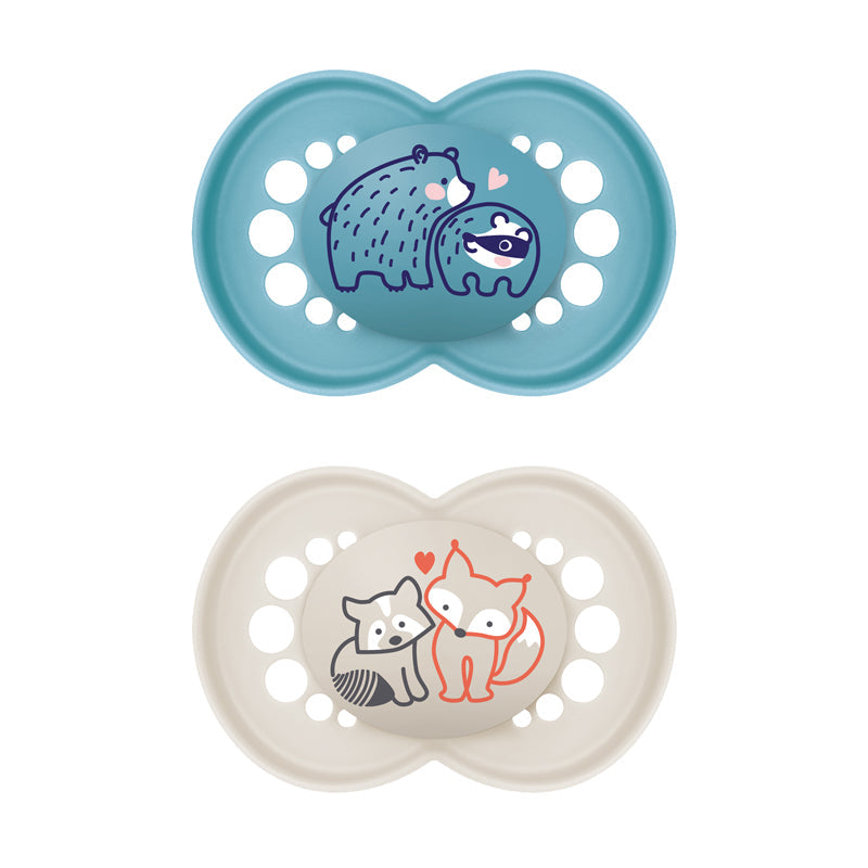 MAM Original Soother Blue Design - 18-36m - 2 Pack