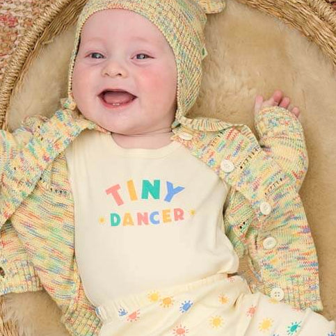 The bonniemob Tiny Dancer Rainbow Baby Bodysuit
