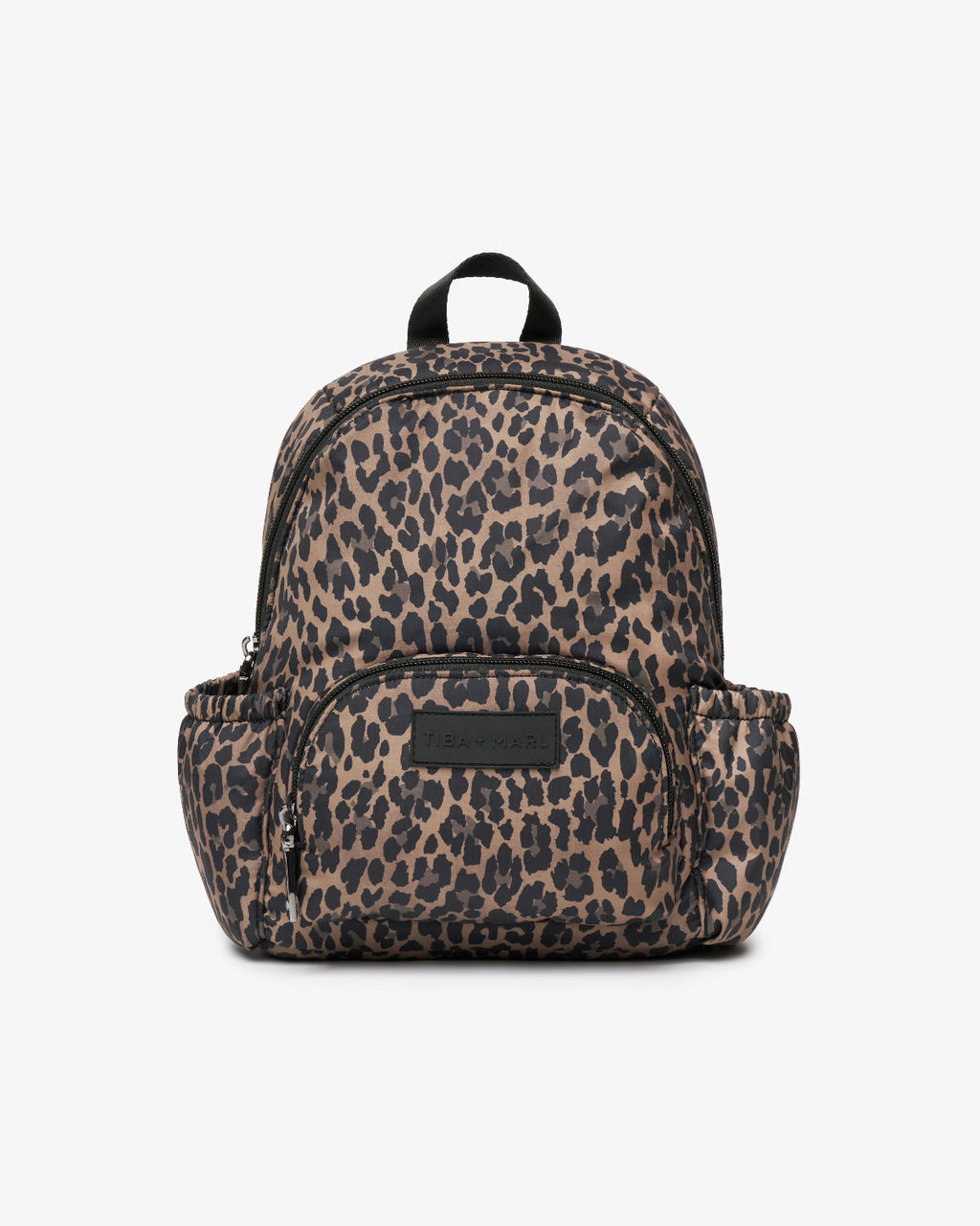 Tiba+Marl Mini Elwood Kids Backpack 2.0 Brown Tonal Leopard Print