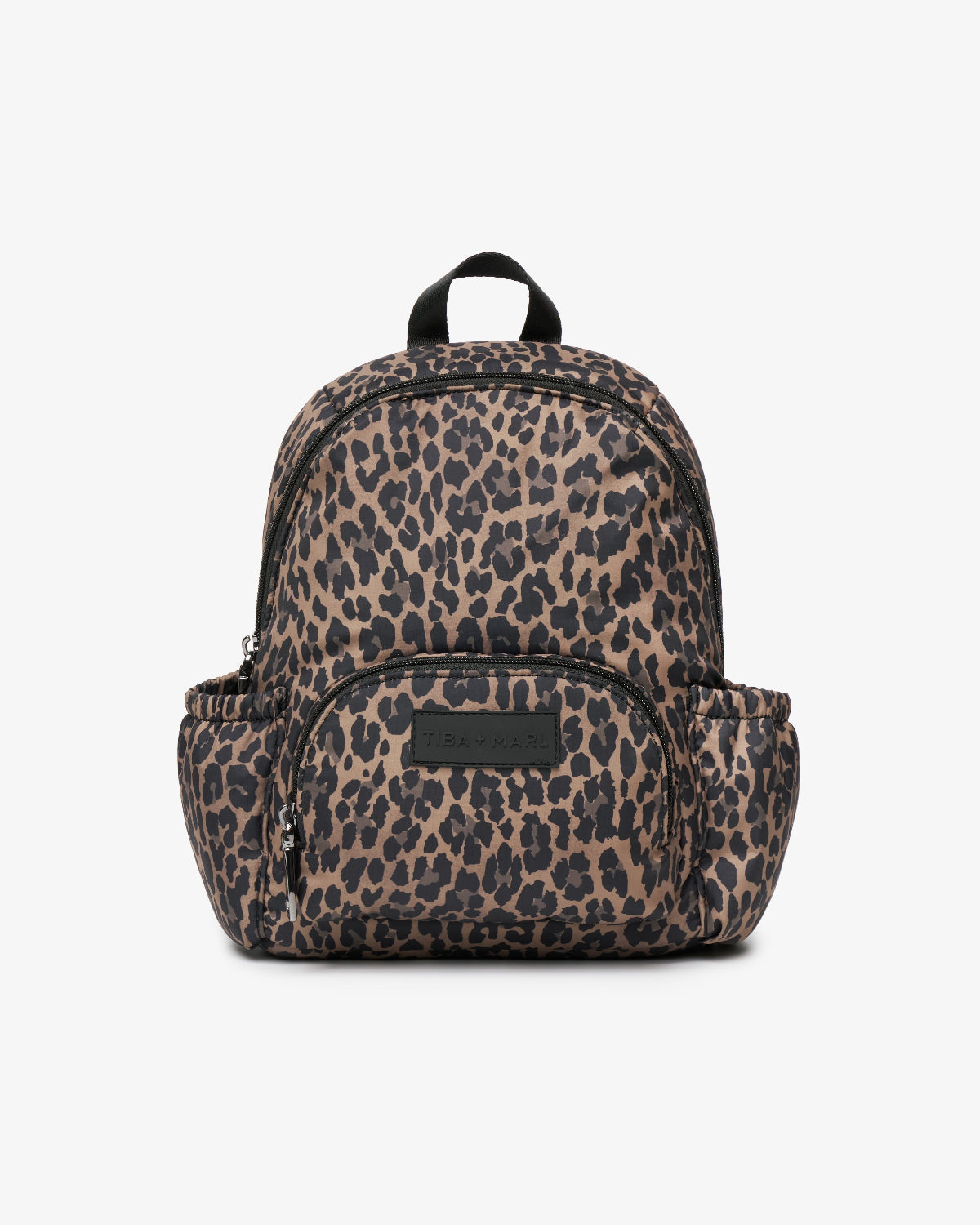 Tiba+Marl Mini Elwood Kids Backpack 2.0 Brown Tonal Leopard Print