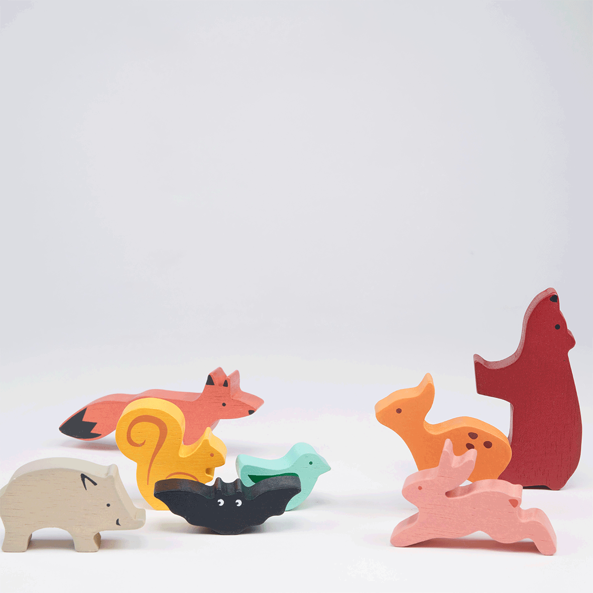 Wooden Happy Stacking Forest Toy