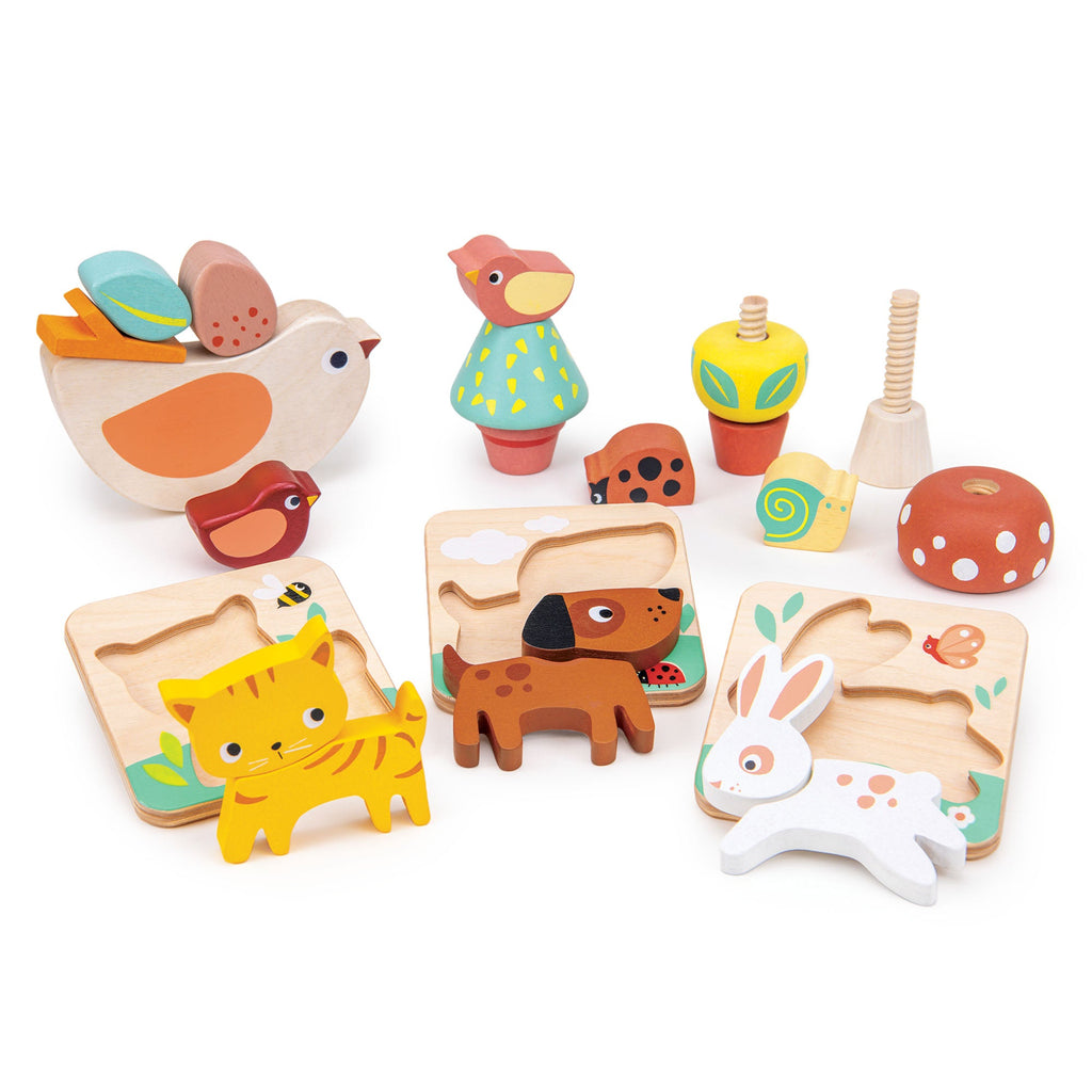 24 Months Wooden Garden Playtime Set