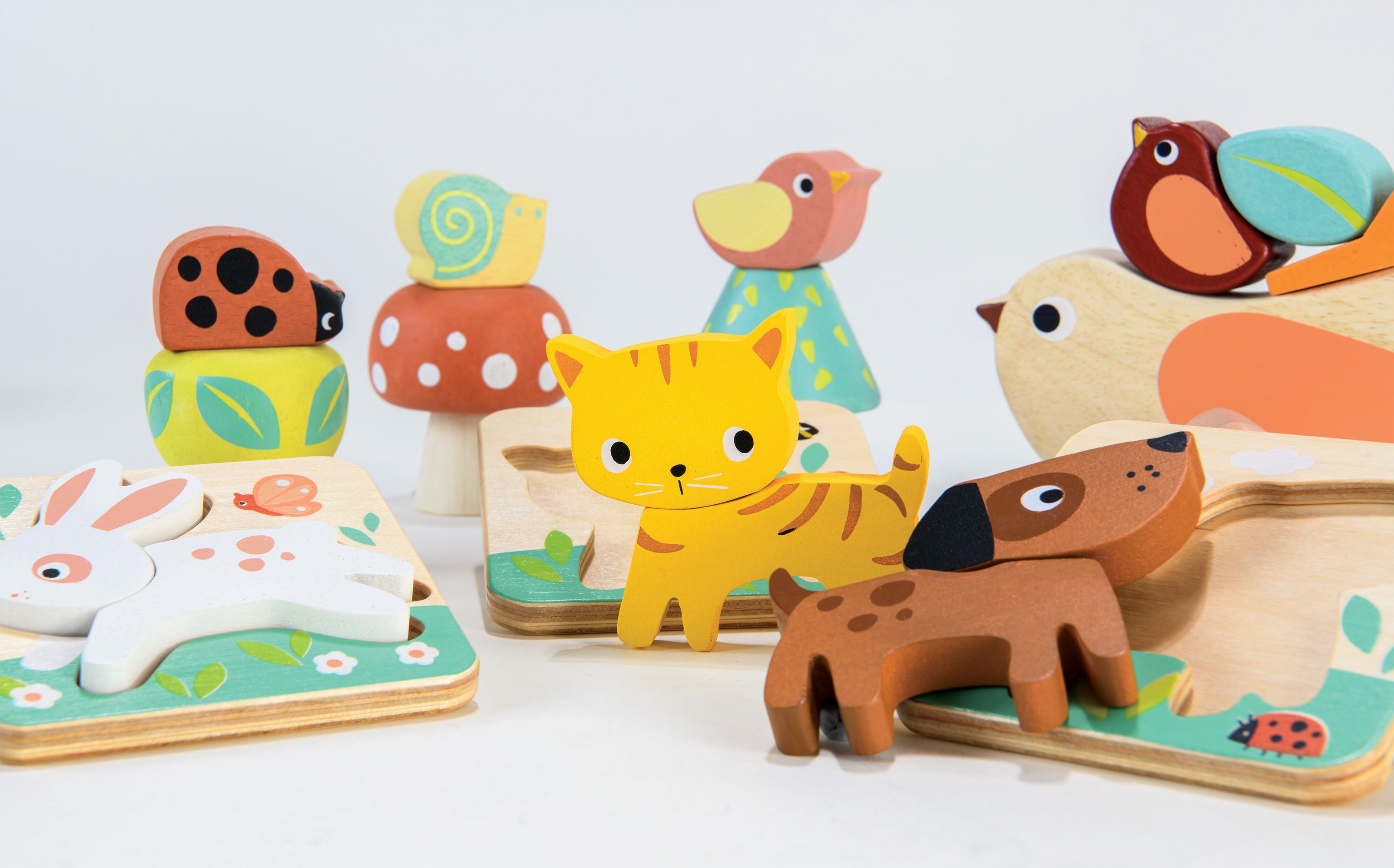 24 Months Wooden Garden Playtime Set