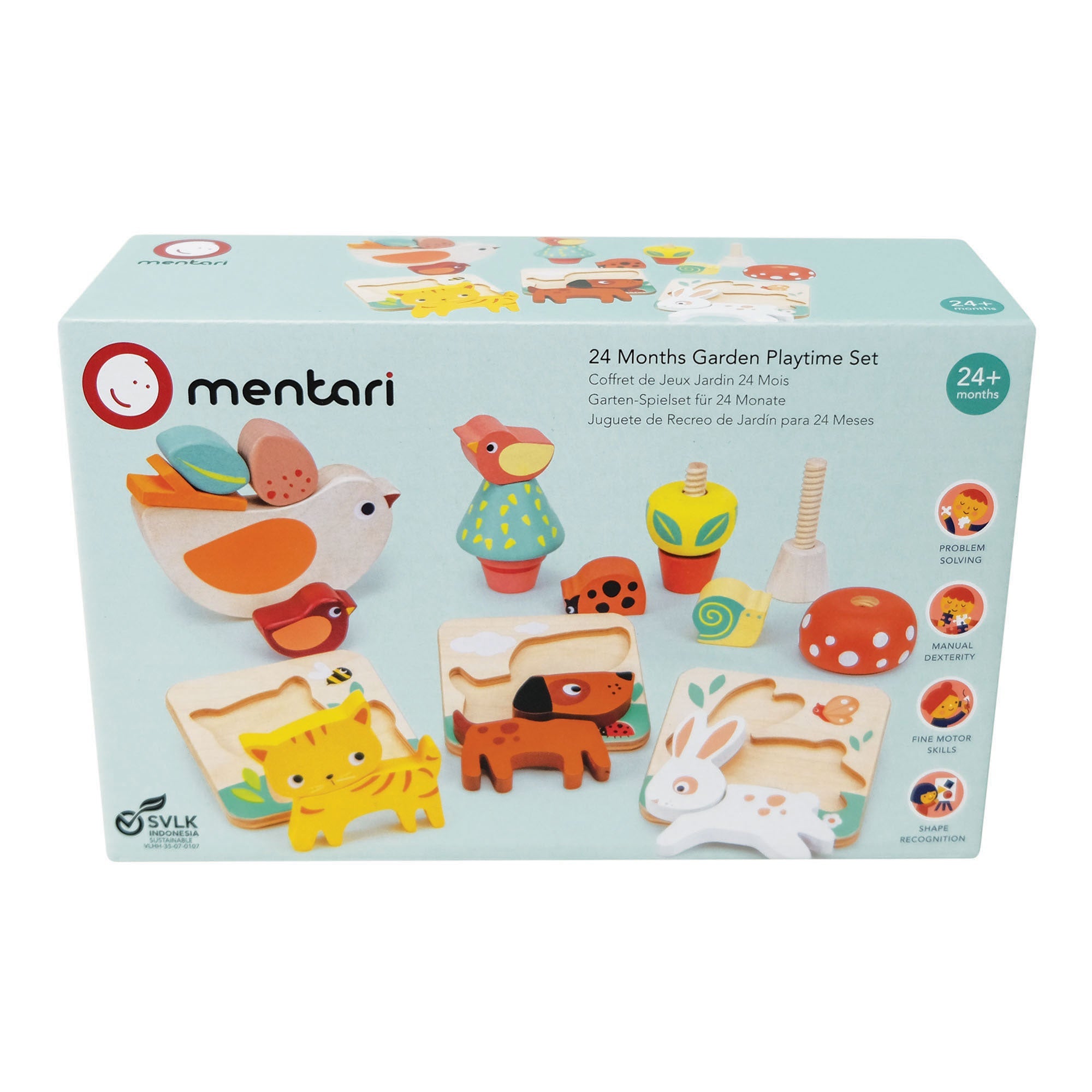 24 Months Wooden Garden Playtime Set