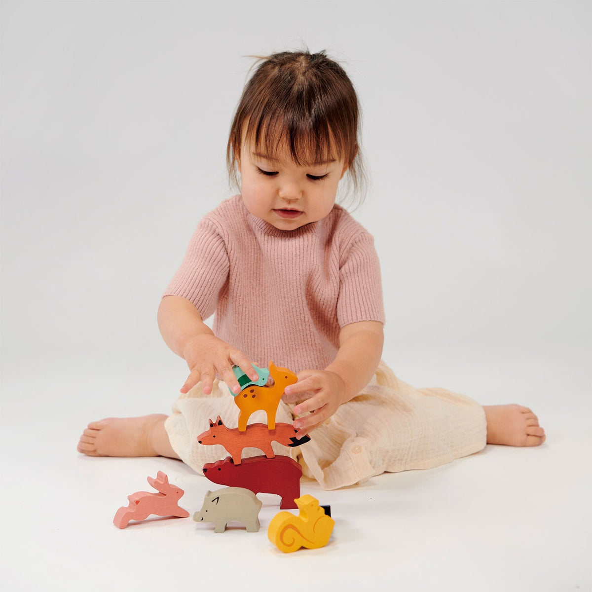 Wooden Happy Stacking Forest Toy