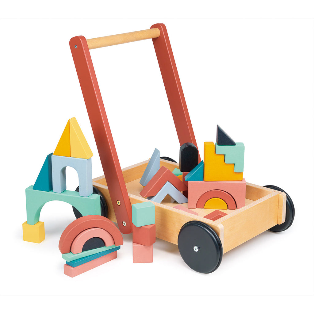 Bambino Wooden Blocks and Trolley
