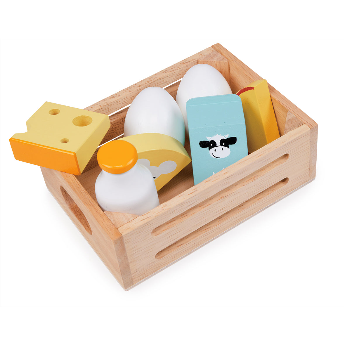 Wooden Market Dairy Crate