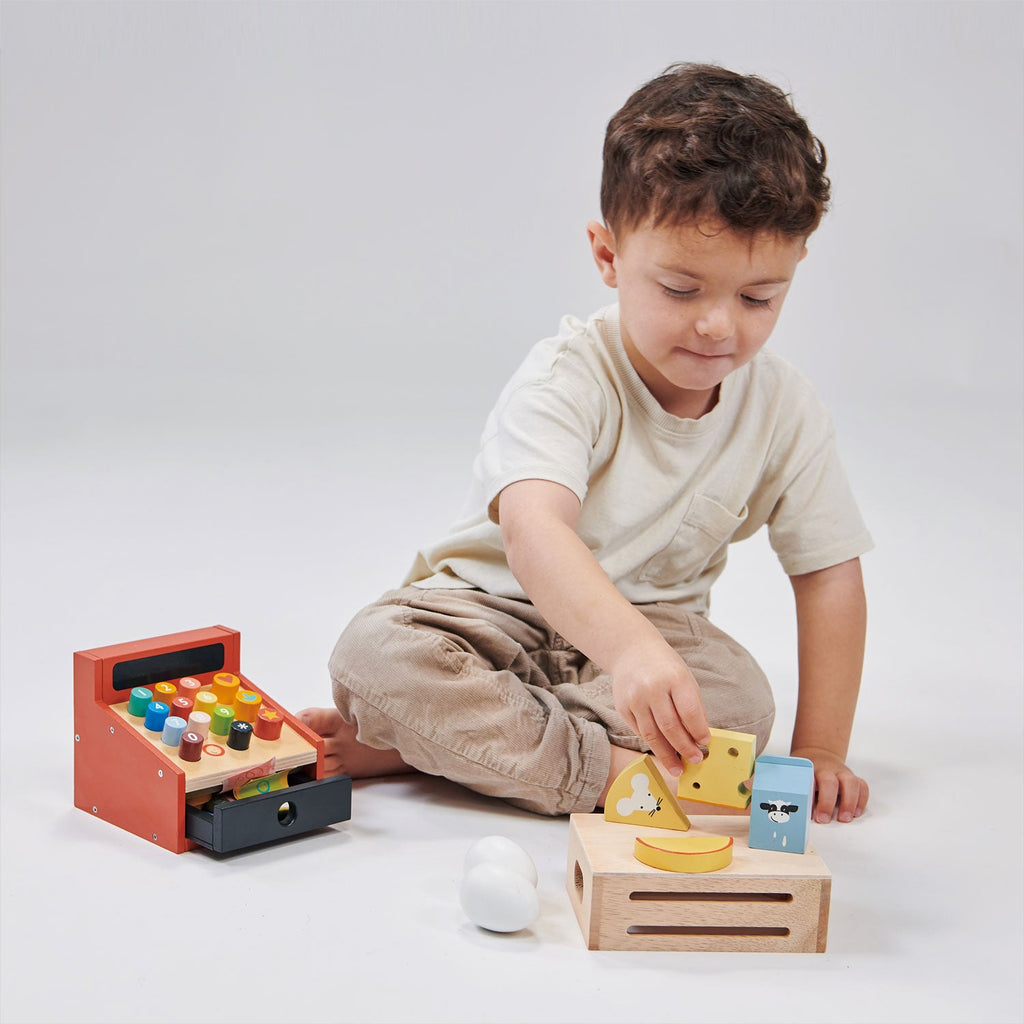 Wooden Market Dairy Crate
