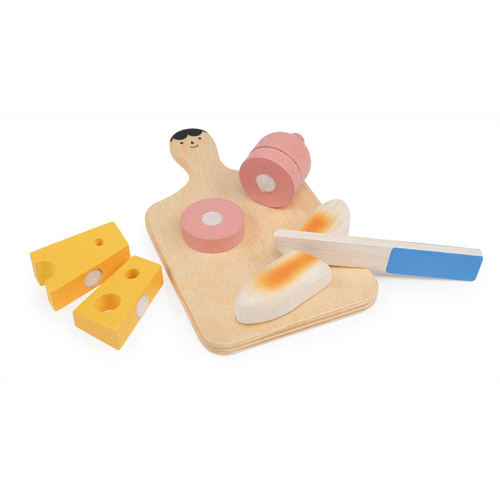 Smiley Wooden Charcuterie Chopping Board