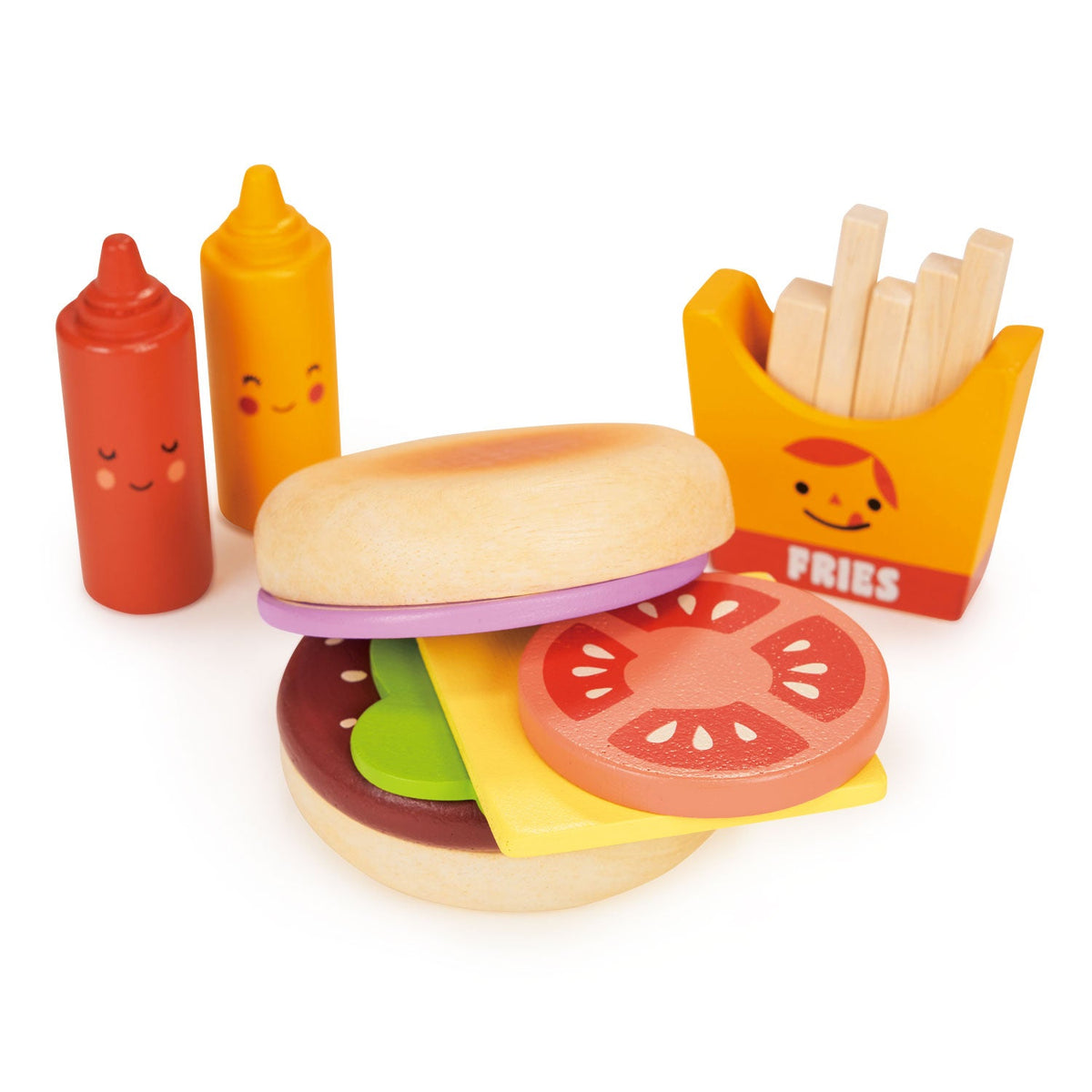 Take-away Wooden Burger Set