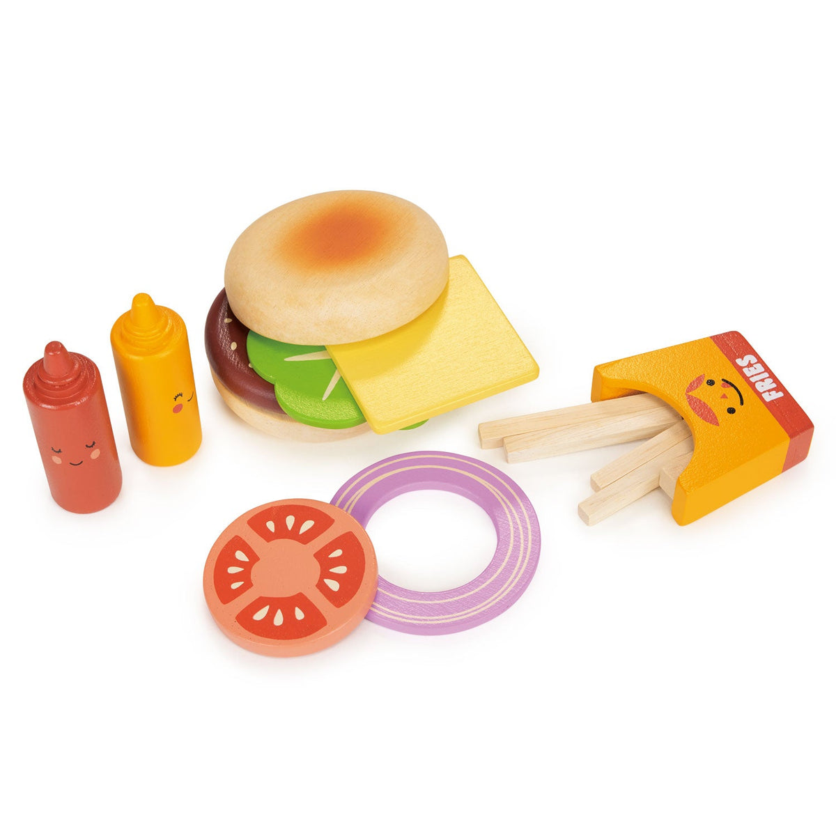 Take-away Wooden Burger Set