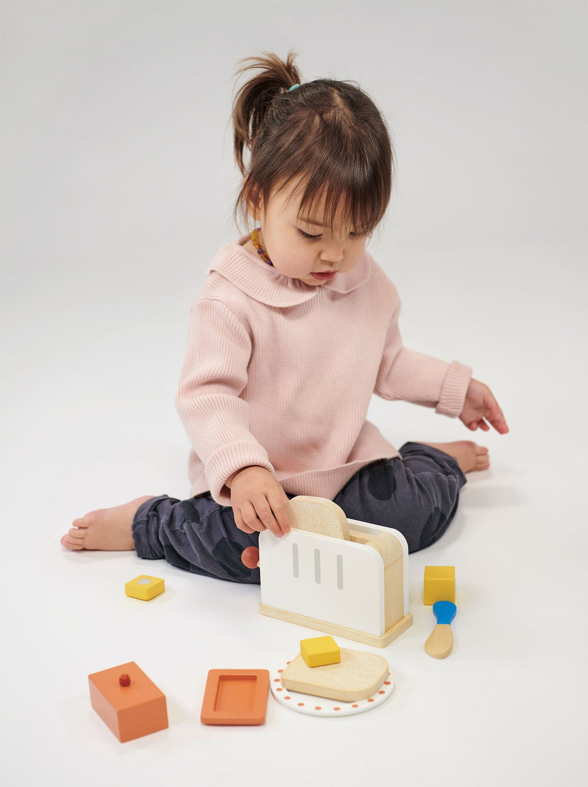Rise & Shine Wooden Toaster Set
