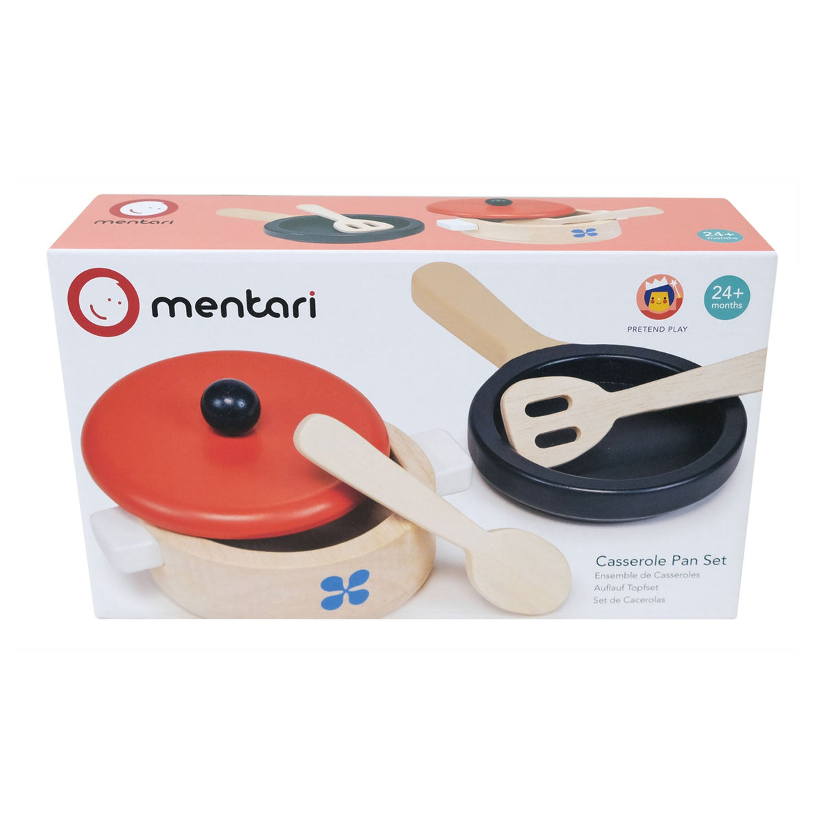 Wooden Play Casserole Pan Set