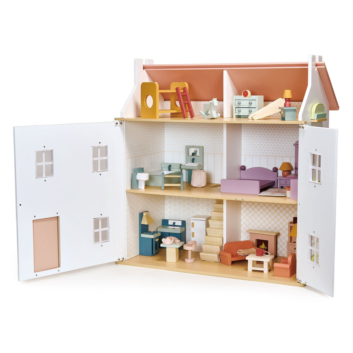 Mentari Wooden Dolls House Furniture Set - Playroom