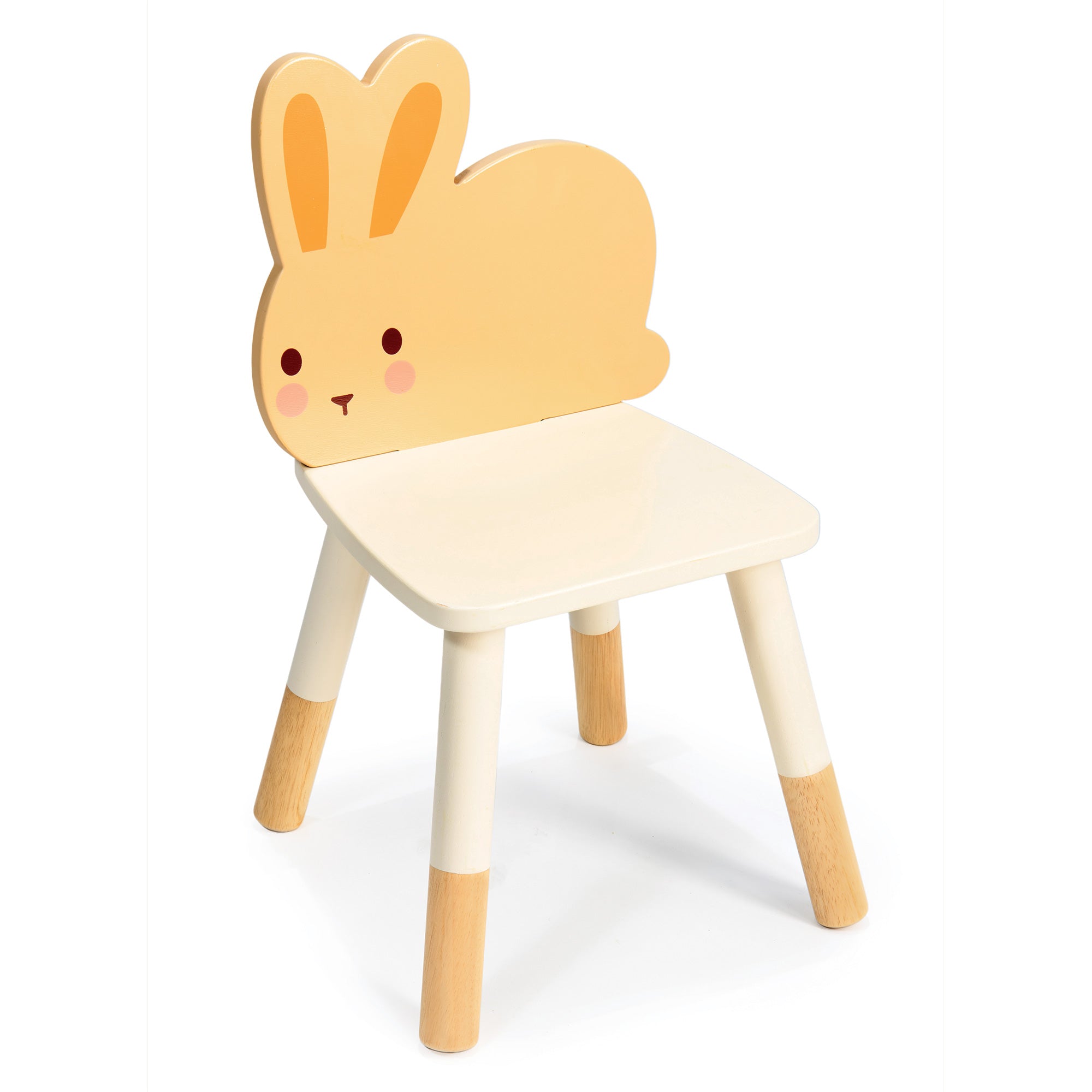 Wooden Bunny Table and Two Chairs Set