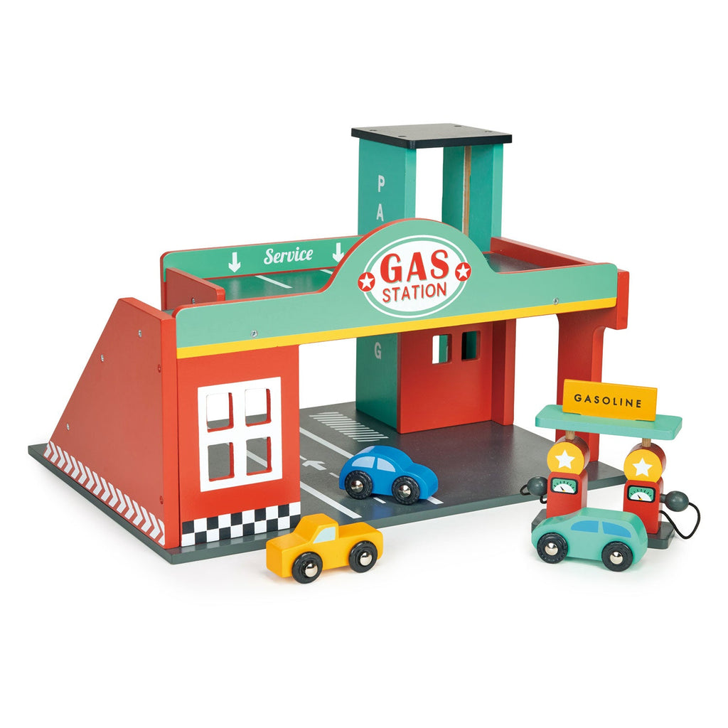 Wooden Play Gas Station