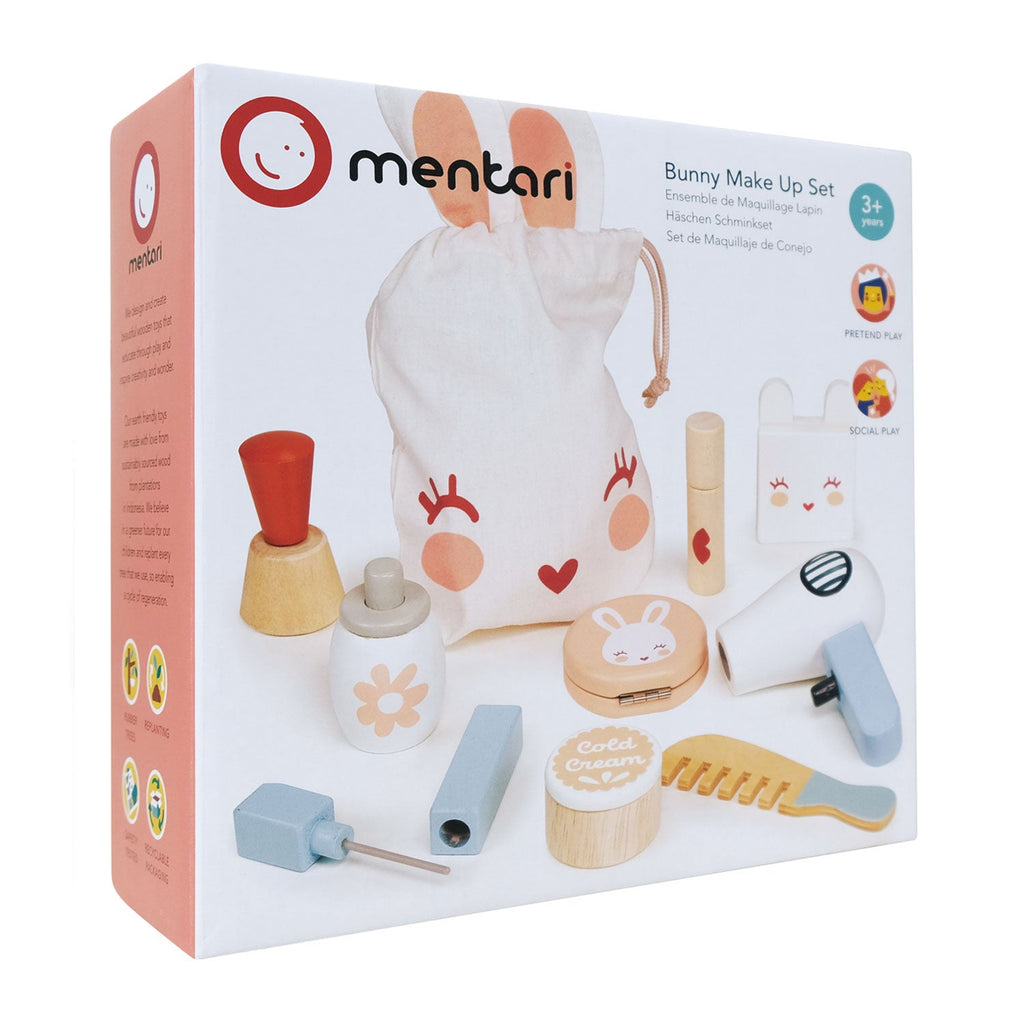 Wooden Bunny Play Make Up Set