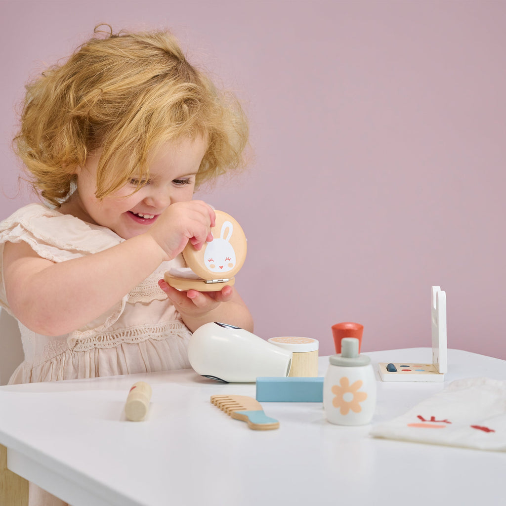 Wooden Bunny Play Make Up Set
