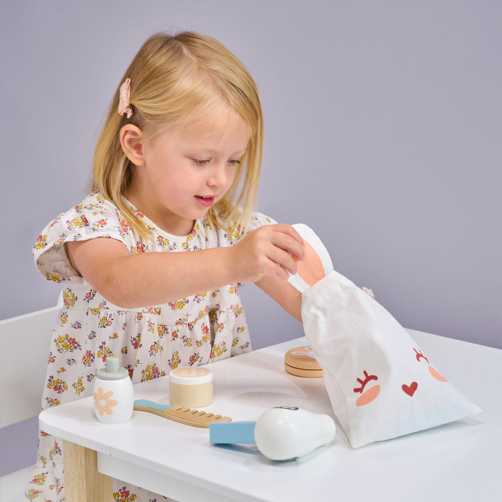 Wooden Bunny Play Make Up Set