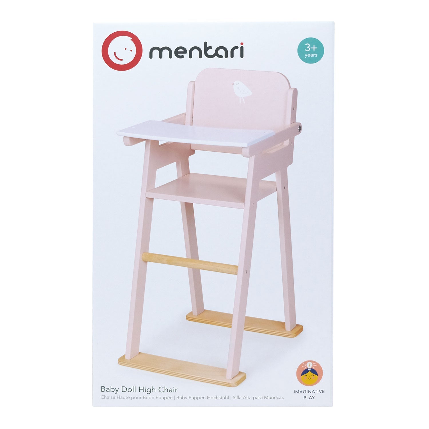 Mentari Wooden Baby Doll High Chair