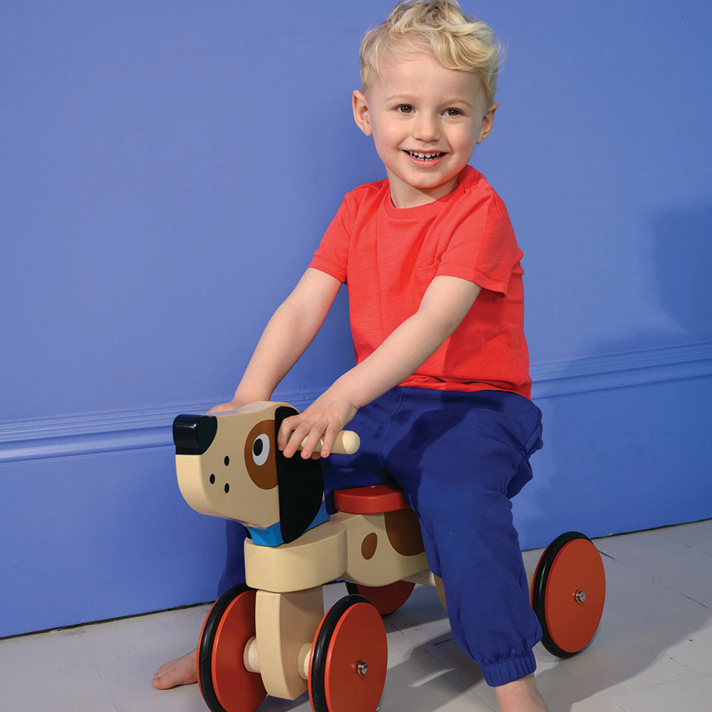 Wooden Ride On Puppy