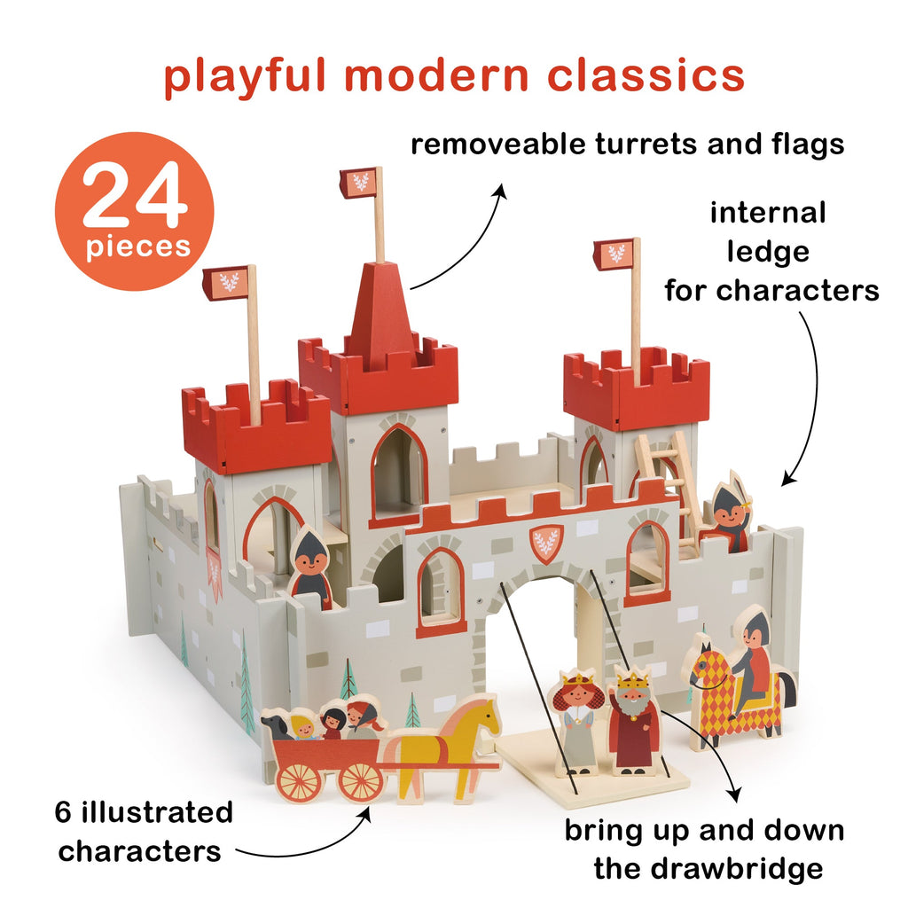 King's Castle Wooden Playset