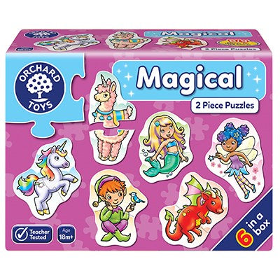 Orchard Toys - Magical Puzzles - Six 2 Piece Puzzles