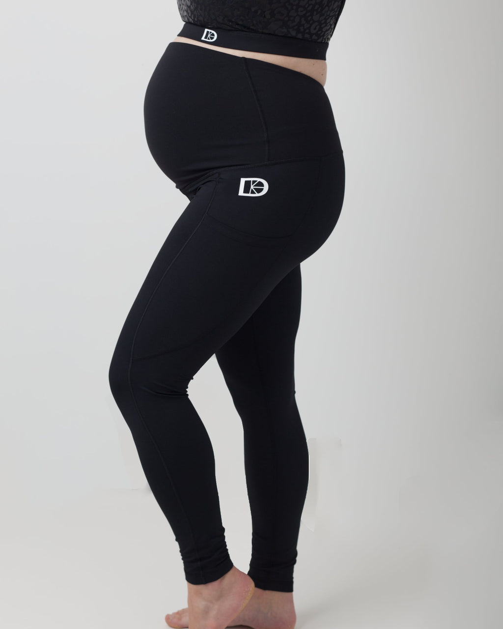 Classic Comfort Maternity Leggings - Black
