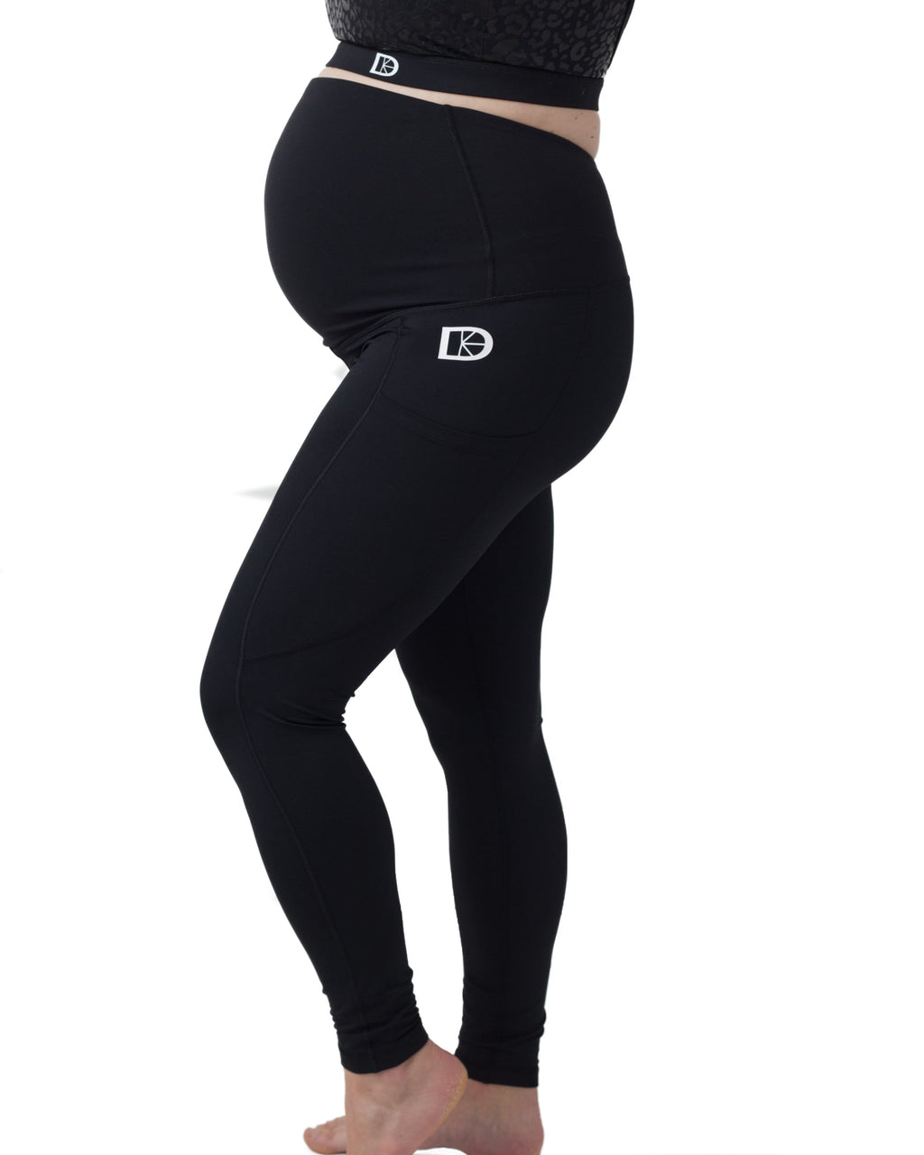 Classic Comfort Maternity Leggings - Black