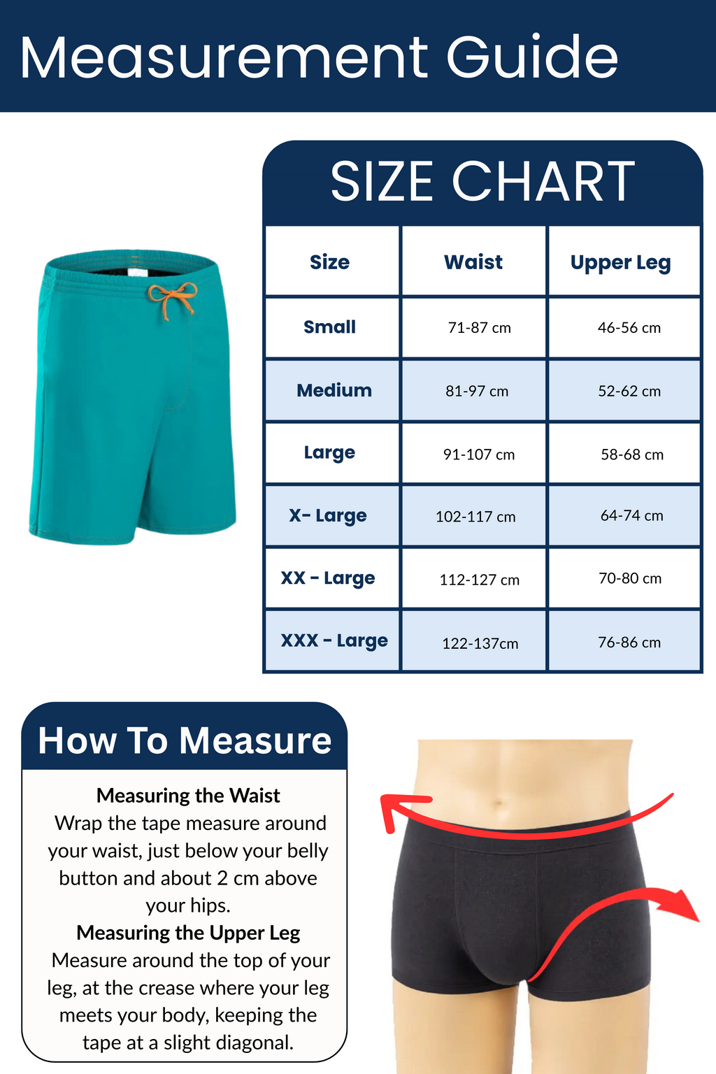 Kes-Vir Men's Eco Swim Shorts Teal