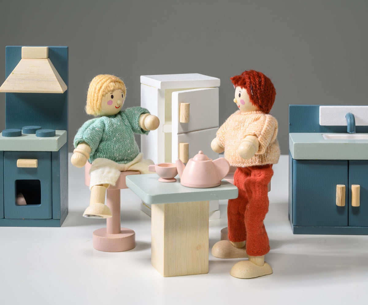 Mentari Wooden Dolls House Furniture Set - Kitchen
