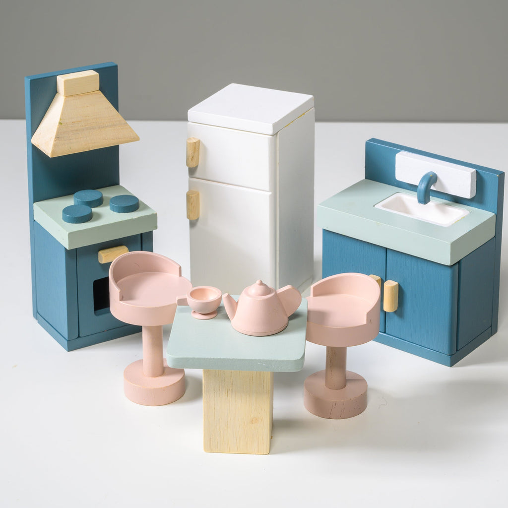 Mentari Wooden Dolls House Furniture Set - Kitchen