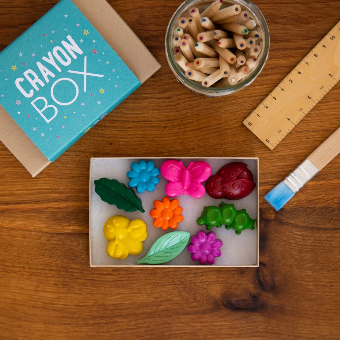 Minibeasts Crayon Set & Ladybird Rattle Gift Set