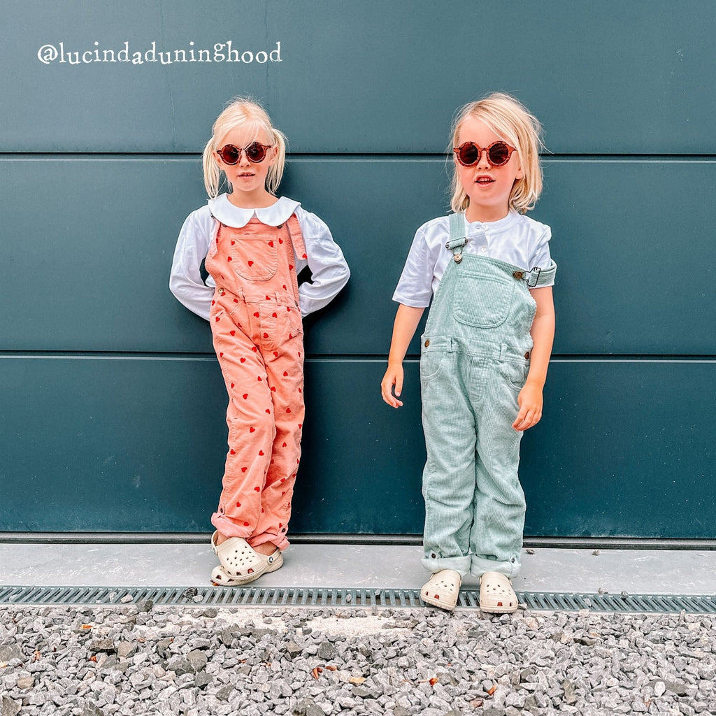 Dotty Dungarees Chunky Cord Dungarees - Mint Green