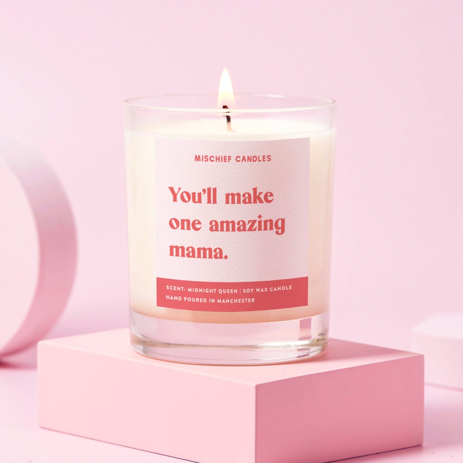 Glass Candle - One Amazing Mama