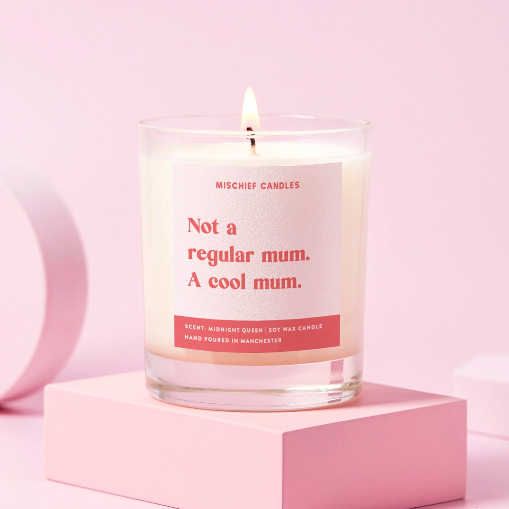 Glass Candle - Not a Regular Mum. A Cool Mum