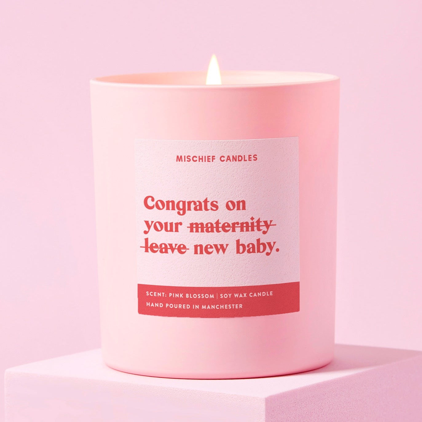 Glass Candle - Congrats on Maternity Leave