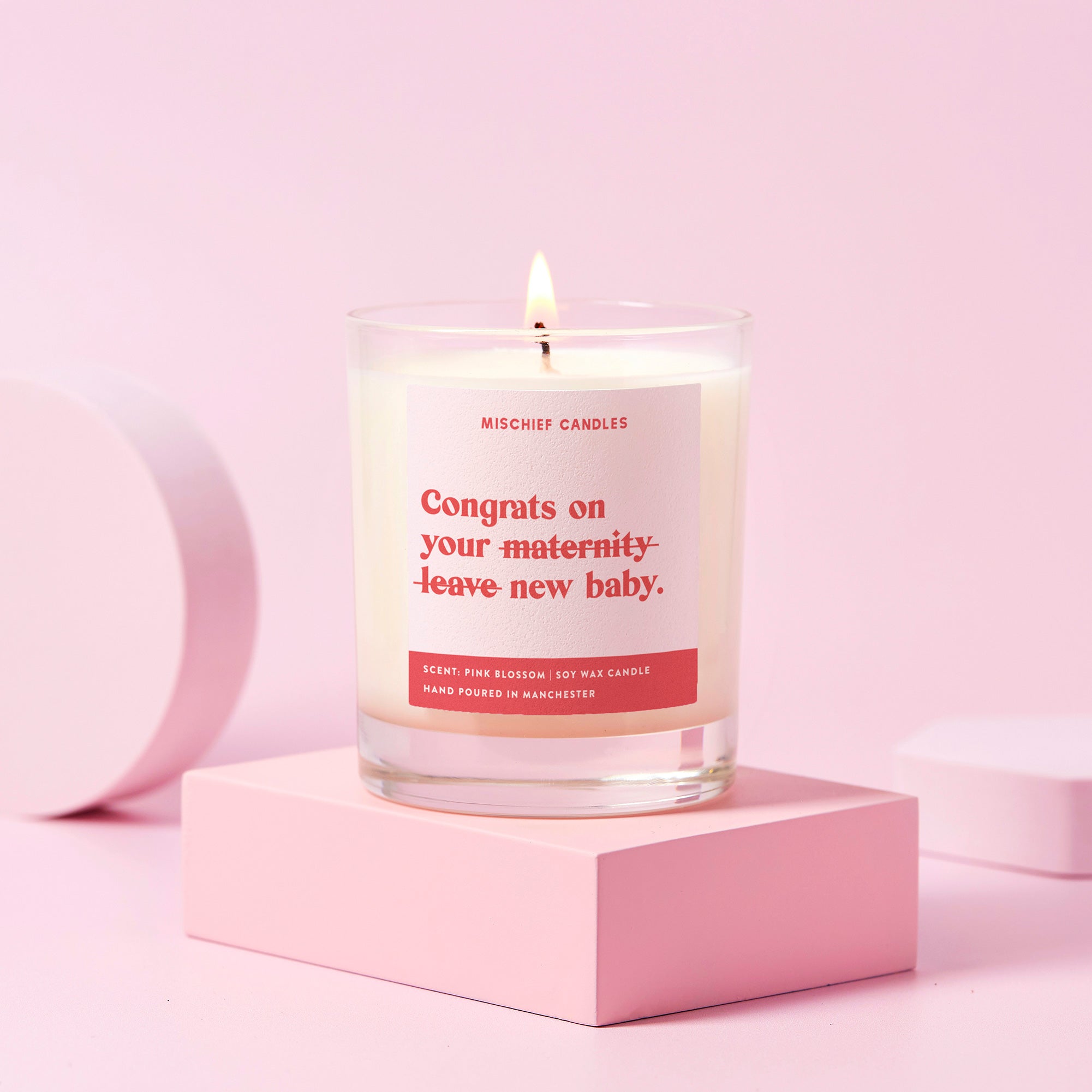 Glass Candle - Congrats on Maternity Leave