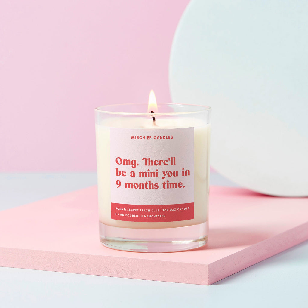 Glass Candle - A Mini You in 9 Months