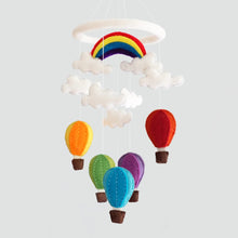 Bundle - Hot Air Balloon Mobile with FREE Dragon Finger Puppet