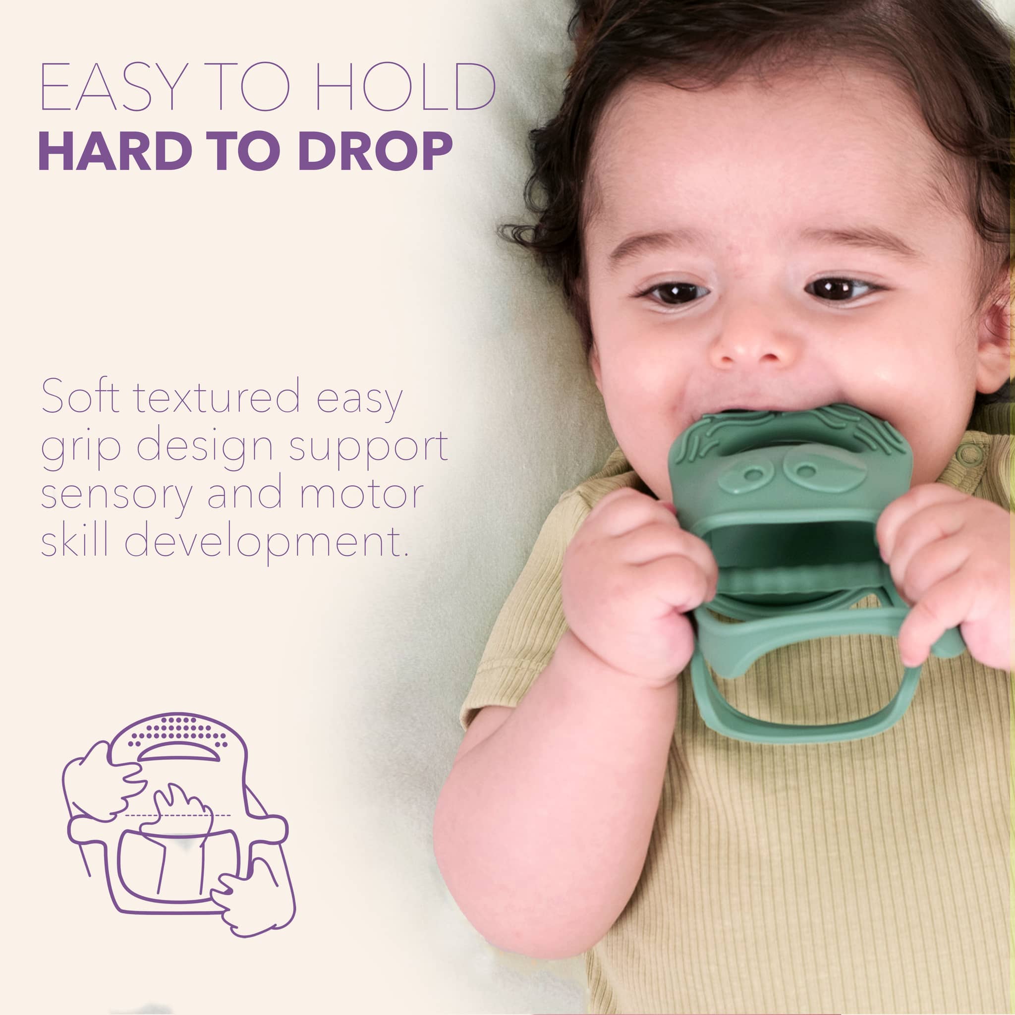 MOCHi Silicone Teething Mitten - Various Colours